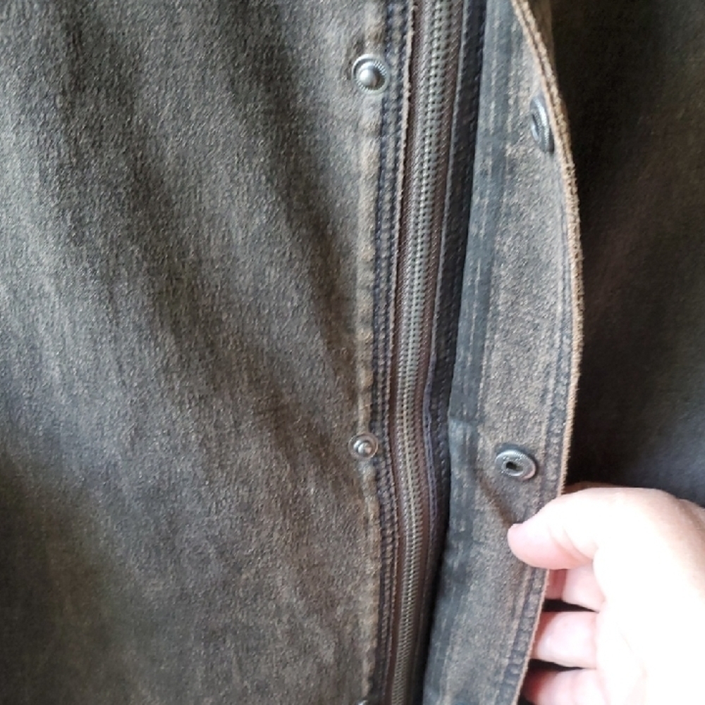 Men's Brown Cotton Heavy Duty Vest Large With Pockets - Picture 7 of 16